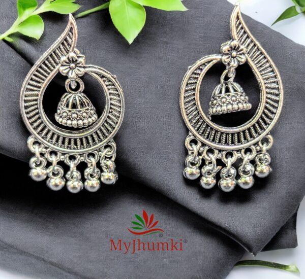 Oxidised Jhumka Earring For Women